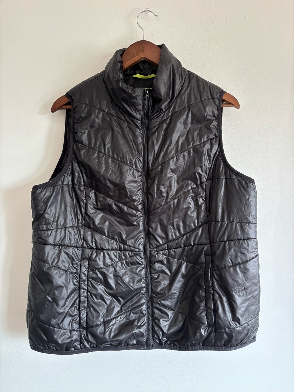 flirtitude Women's Quilted Puffer Vest in Charcoal